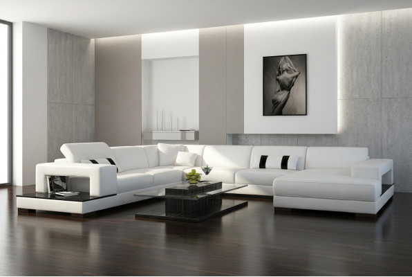 Żywy krajobraz Couch Podkładka Narożnik Ustawić Designerska Sofa Skórzana Duża Sofa Nowość
