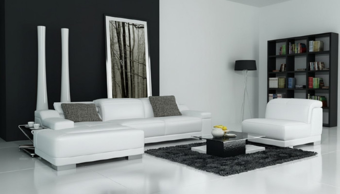 Żywy krajobraz Podkładka Narożnik Narożnik Sofa Kanapa Ustaw Landscape Skóra Nowy / 2711B
