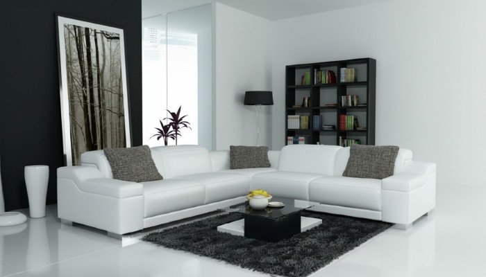 Żywy krajobraz Podkładka Narożnik Narożnik Sofa Siedziba Couch Ustaw Landscape Skóra 2711D