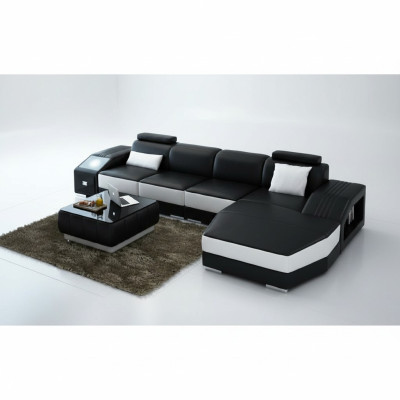 Żywy krajobraz Podkładka Narożnik Narożnik Sofa Kanapa Ustaw Landscape Skóra Nowy / 2724B