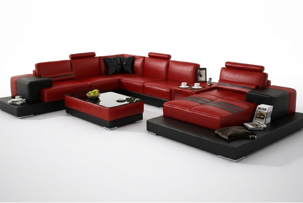 Żywy krajobraz Kanapa Podkładka Narożnik Ustaw Sofa Skórzana Duża Sofa Narożnikowa kanapa Nowość 2725A