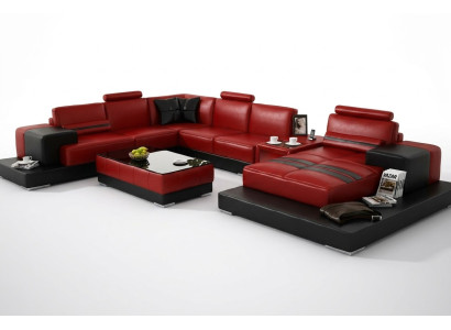 Żywy krajobraz Kanapa Podkładka Narożnik Ustaw Sofa Skórzana Duża Sofa Narożnikowa kanapa Nowość 2725A