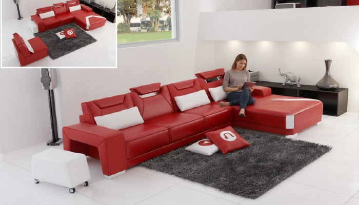 Żywy krajobraz Podkładka Narożnik Narożnik Sofa Kanapa Ustawić Krajobraz Skóra PH739B Nowość