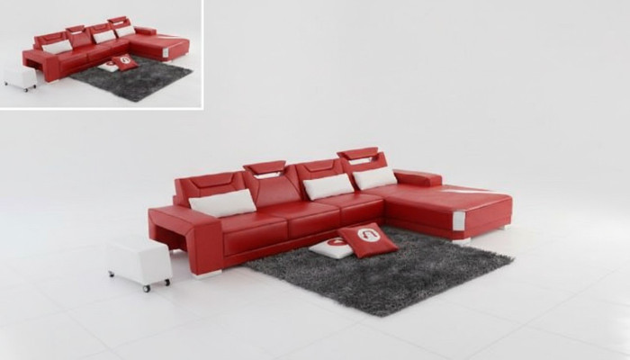 Żywy krajobraz Podkładka Narożnik Narożnik Sofa Kanapa Ustawić Krajobraz Skóra PH739B Nowość