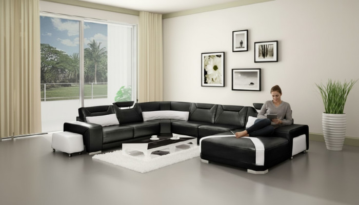 Narożnikowa kanapa Podkładka Żywy krajobraz Couch Sofa Żywy krajobraz UForm Siedziba Narożnik PH739C