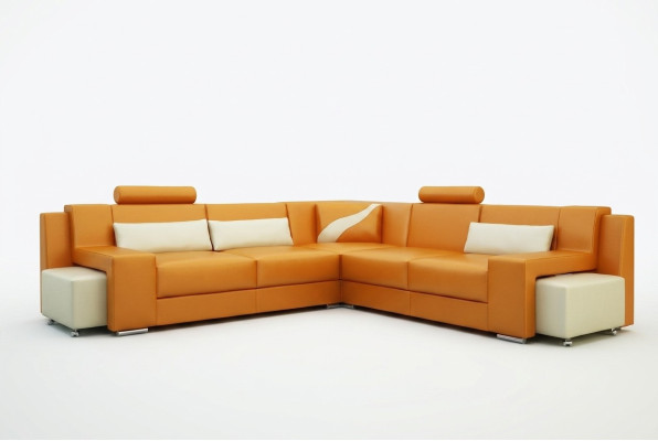Żywy krajobraz Podkładka Narożnik Narożnik Sofa Siedziba Couch Ustaw Landscape Skóra V015B