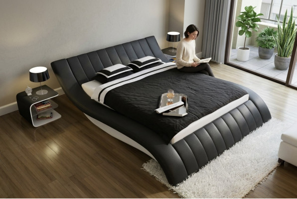 Łóżko tapicerowane ŁÓŻKO SKÓRZANE Łóżko Łóżko Model S-9275 160/180/200X220CM