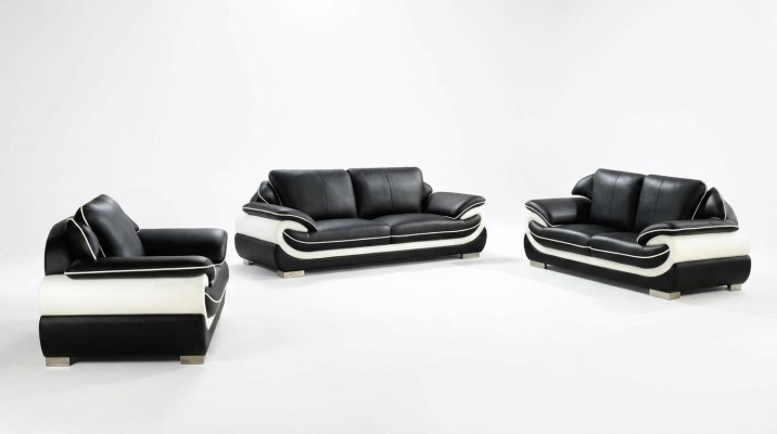 Zestaw sofowy Kanapa Podkładka Sofa Zestaw 3+2+1 Skóra Kanapy Sofy Ustawić Siedziba T777