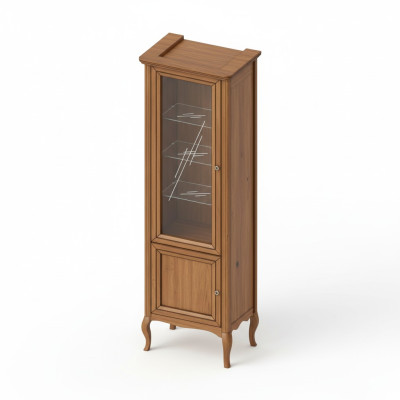 Szafa Oryginalne Drewno Solidne drewno Klasyczna witryna Gablota model PR-W 1-2