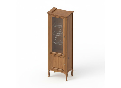 Szafa Oryginalne Drewno Solidne drewno Klasyczna witryna Gablota model PR-W 1-2