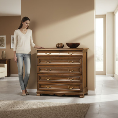 Klasyczna szafka boczna Kredens Komoda wiejska Komody model N-K4