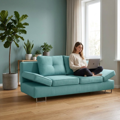 3 Siedziba Sofa Kanapa Włókienniczy Podkładka Materiał Ustawić łóżko Sofa rozkładana Nowość