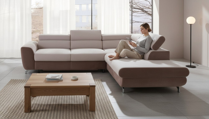 Narożnik kanapa Żywy krajobraz Sofa z funkcją łóżka Narożnikowa kanapa Couch Narożnik Podkładka Ustawić