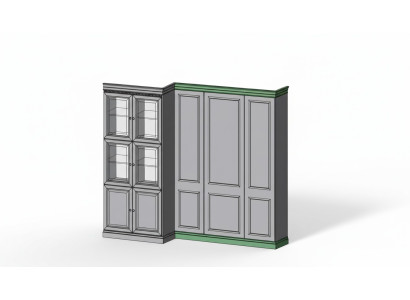 Klasyczna listwa zakończeniowa panelu, komplet L, R, element systemu Szafa BA-26