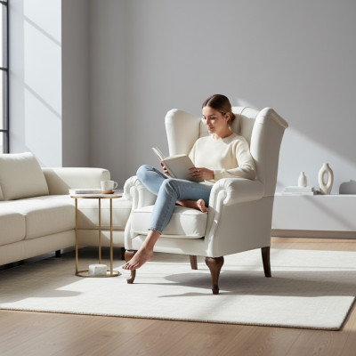 Chesterfield EarsFotel Fotel Podkładka TV Office Couch Oryginał CL-F2