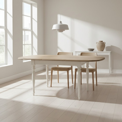 Duży Stół obiadowy drewniany Stół konferencyjny rozkładany 190cm model FL-S2