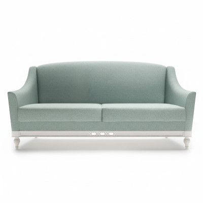 Sofa Chippendale 3 miejsce do siedzenia w wiejskim stylu Sofa materiałowa od projektanta Drewno Ustawić