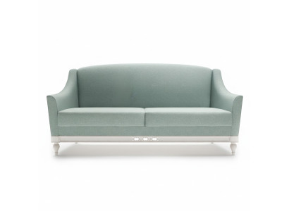 Sofa Chippendale 3 miejsce do siedzenia w wiejskim stylu Sofa materiałowa od projektanta Drewno Ustawić