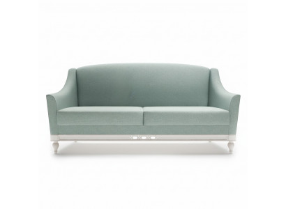 Sofa Chippendale 3 miejsce do siedzenia w wiejskim stylu Sofa materiałowa od projektanta Drewno Ustawić