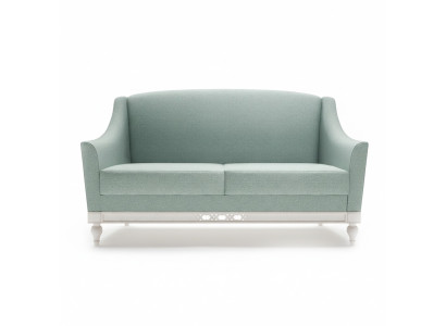 Sofa Chippendale 2 miejsce siedzące sofa materiałowa z Drewno designerskie Ustawić FL-2Siz