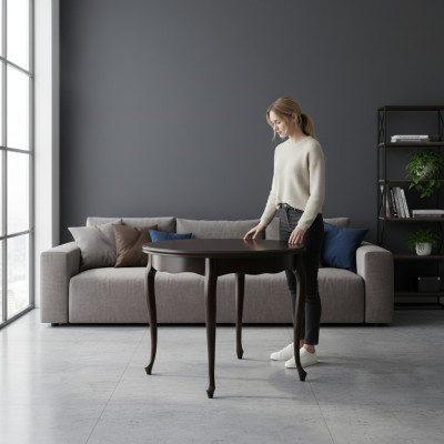 Klasyczne Solidne drewno Prawdziwe Drewno stoły Tabela Stół obiadowy - Model ZB-8