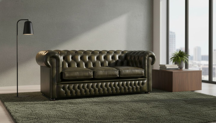 Chesterfield 3-miejscowy XXL tapicerowany fotel kanapa zestaw Big Sofa 2016-06