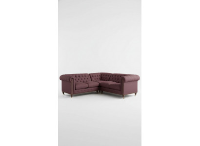 Chesterfield Narożnikowa kanapa Couch Designer Podkładka Narożnik Włókienniczy Sofa Ustawić 1013-14