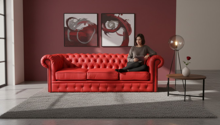 Chesterfield Sofa kanapa Kanapa Projektant zestaw 3 osobowe Kanapy Klasyczny *Nowy*