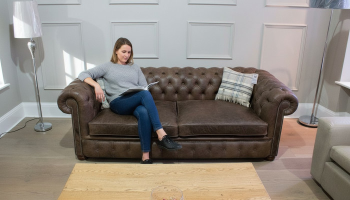 Chesterfield 3-osobowa sofa XXL z zestawem siedziskowych mebli Big Couchen 2016-26