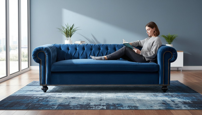 Chesterfield 3-miejscowy XXL zestaw wypoczynkowy kanapy kanapa meble Big Couch 2016-37