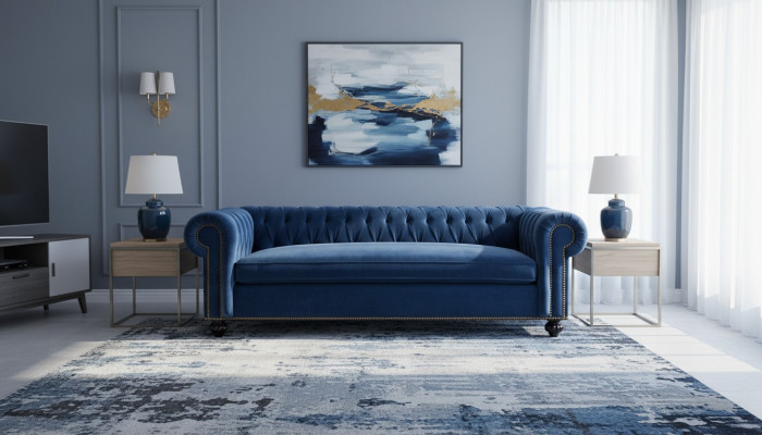 Chesterfield 3-miejscowy XXL zestaw wypoczynkowy kanapy kanapa meble Big Couch 2016-37