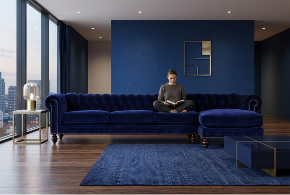 Sofa Bix XXL 400cm Podkładka Siedziba Ustaw Włókienniczy Skóra Sofa Chesterfield 2016060