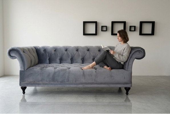 Sofa Chesterfield Obicia Designer Couchen Sofas Garnitur Tekstylia Tkanina Tekstylia 1