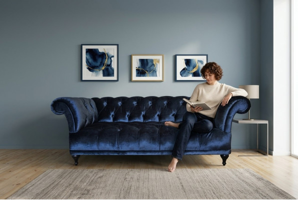 Chesterfield Sofa Pokrycie projektantów kanap tkaninowe sofy komplety tkaninowe 10