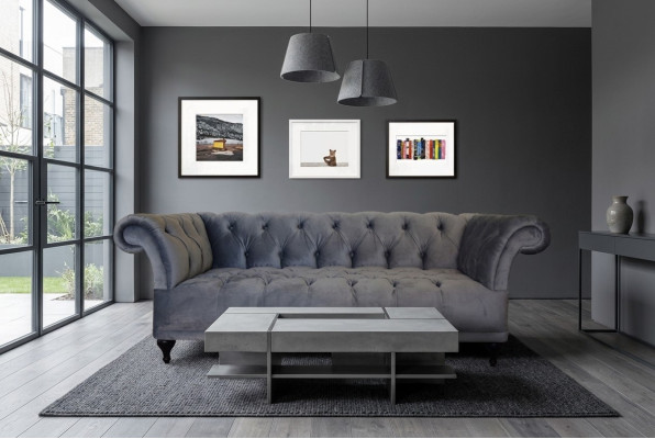 Chesterfield Sofa Tapicerowane Kanapy Projektant sofy komplet tkanin tkaniny 14