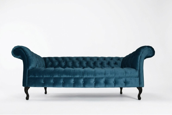 Chesterfield Sofa Tapicerowany Designer Sofy Kanapy Komplet Tekstylny Materiał Tekstylia 15