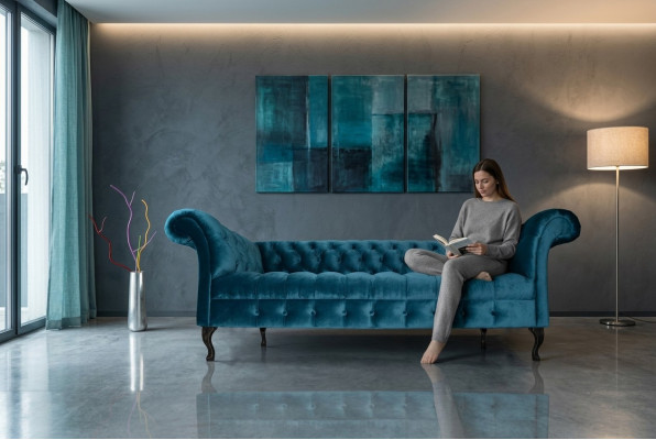 Chesterfield Sofa Tapicerowane kanapy Sofas Atelier tkanin Tkanina tkaniny 17