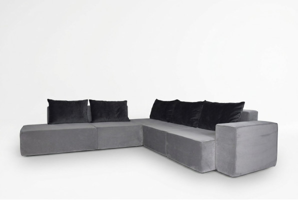 Designerska Sofa Narożnikowa kanapa System Sof Tkaninowych Sofa Włókienniczy Aksamit Narożnik Couch SL Sofa 2