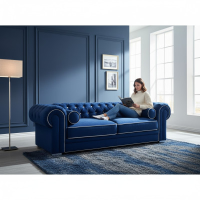 Chesterfield Sofa 3 MIEJSCA Projektant sofa Fotele Kanapy Zestaw SL Sofa 3 Nowa