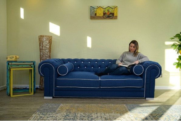 Chesterfield Sofa 3 MIEJSCA Tapicerowane Designerskie Kanapy Kanapy Komplet Sofa SL Sofa 5