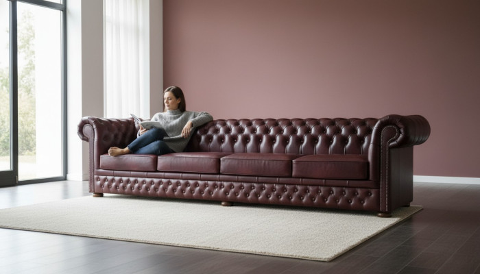 Sofa Chesterfield 8 miejsce do siedzenia XXL Podkładka Designerskie Kanapy Sofy Ustawić Sofę Nowość