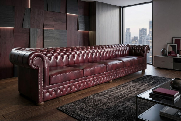 Sofa Chesterfield 8 miejsce do siedzenia XXL Podkładka Designerskie Kanapy Sofy Ustawić Sofę Nowość