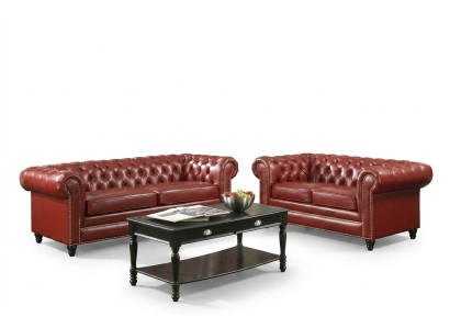 Brown Chesterfield Sofa 3+2 miejsce do siedzenia Podkładka Designer Couches Sofy Ustawić