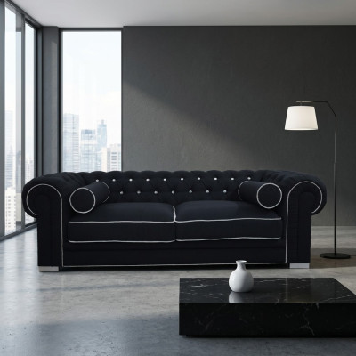Chesterfield Sofa 3-miejscowy tapicerowany designer kanapa kanapy zestaw SL Sofa 25
