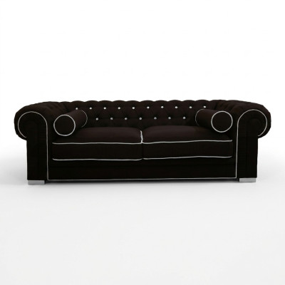 Chesterfield Sofa 3 MIEJSCA OBUJMIJĄCE SOFY WYKONANE Z TWARDEJ WAGRY OZDOBY SL Sofa 26
