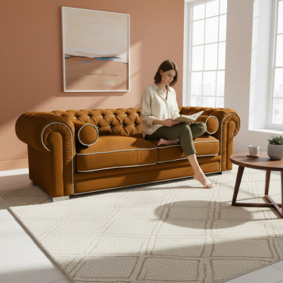Chesterfield Sofa 3-miejscowa kanapa tapicerowana Sofa projektanta Couchen Sofas Garnitur SL Sofa 30