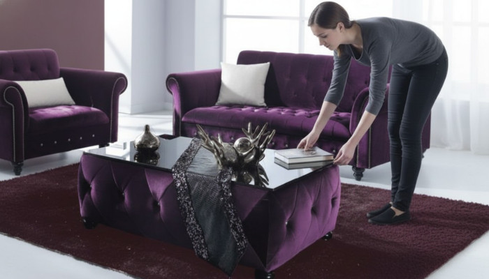 Sofa Chesterfield 3-miejscowe Kanapy Tapicerowane Designer Sofy Kanapa Komplet SL 36
