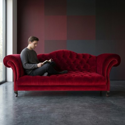 Sofa Chesterfield 3-osobowa kanapa tapicerowana Designer Sofas Garnitur SL Sofa 37