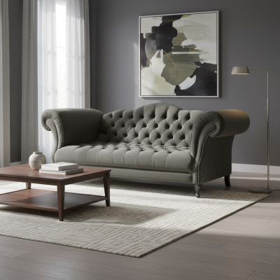 Chesterfield Sofa 3-osobowa kanapa tapicerowana Projektant kanap Sofas Garnitur SLIII Sofa №1
