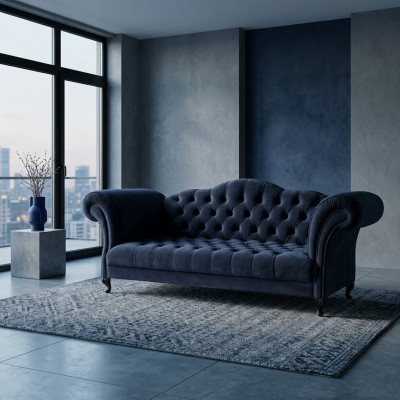 Chesterfield Sofa 3 MIEJSCA Tapicerowane Designer Sofy Kanapy Komplet SLIII Sofa №2